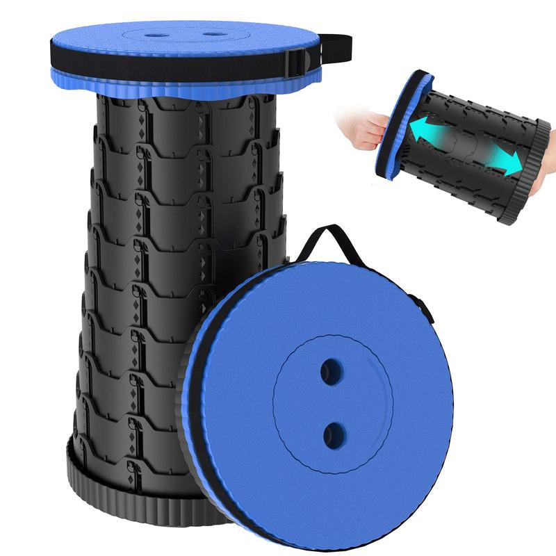 Upgraded Collapsible Stool,Portable Stools,Telescoping Stool, Max Load Capacity 500Lbs,Suitable for Outdoor Picnic Camping Gardening Fishing Hiking