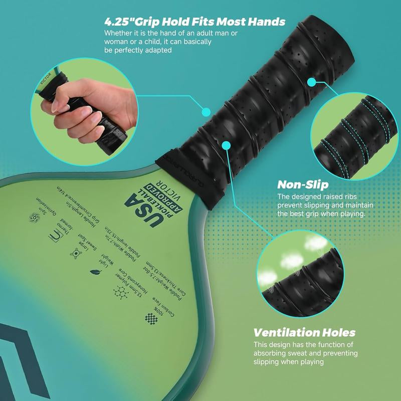 Glarollirace Pickleball Paddle | T700 Carbon Fiber Sweet Spot - USAPA Approved