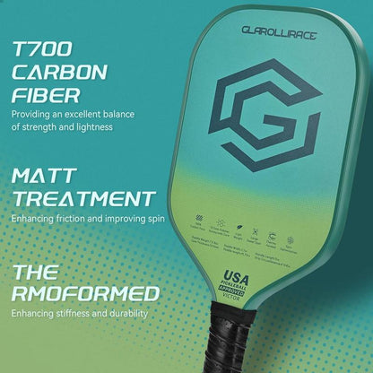 Glarollirace Pickleball Paddle | T700 Carbon Fiber Sweet Spot - USAPA Approved