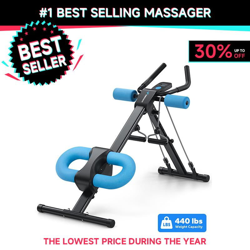 MERACH Adjustable Ab Trainer LCD Monitor Foldable Abdominal Exercise Machine Core Workout Buttocks Shaper Fitness Equipment Outdoorfun Fathersdaygift
