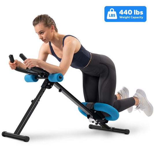 MERACH Adjustable Ab Trainer LCD Monitor Foldable Abdominal Exercise Machine Core Workout Buttocks Shaper Fitness Equipment Outdoorfun Fathersdaygift