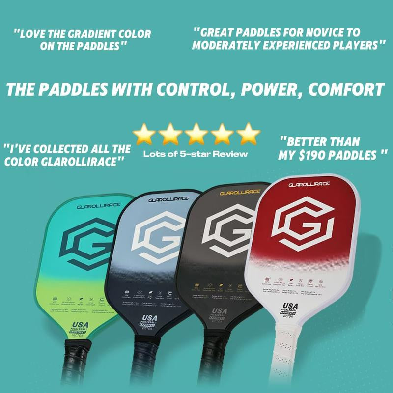 Glarollirace Pickleball Paddle | T700 Carbon Fiber Sweet Spot - USAPA Approved