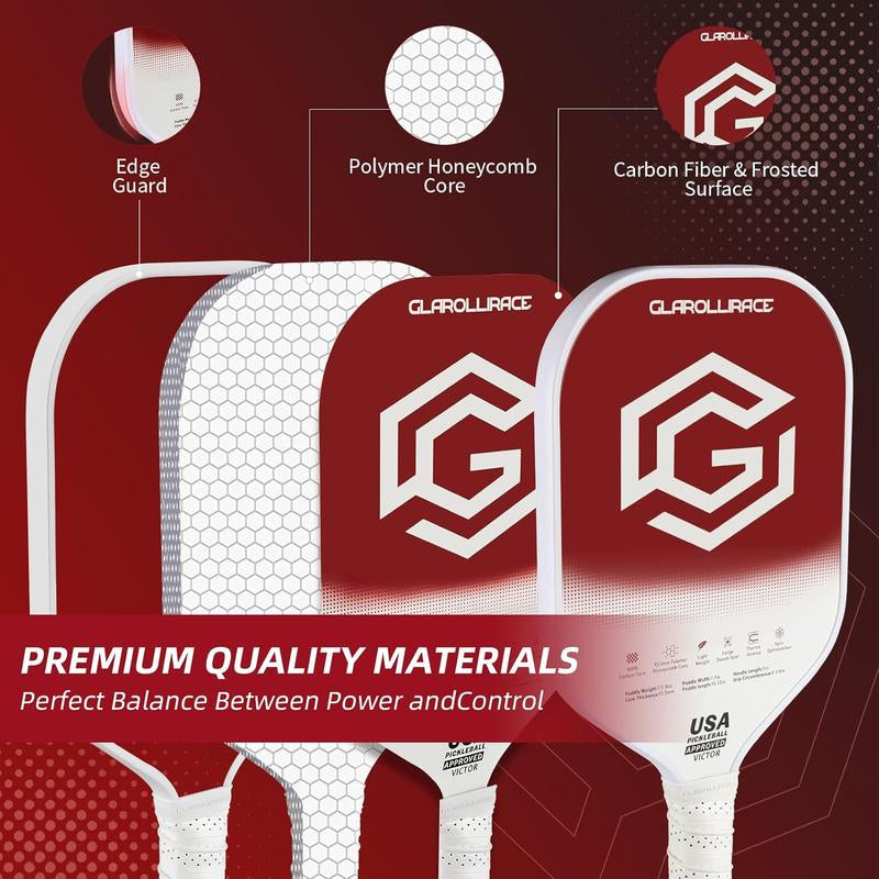 Glarollirace Pickleball Paddle | T700 Carbon Fiber Sweet Spot - USAPA Approved