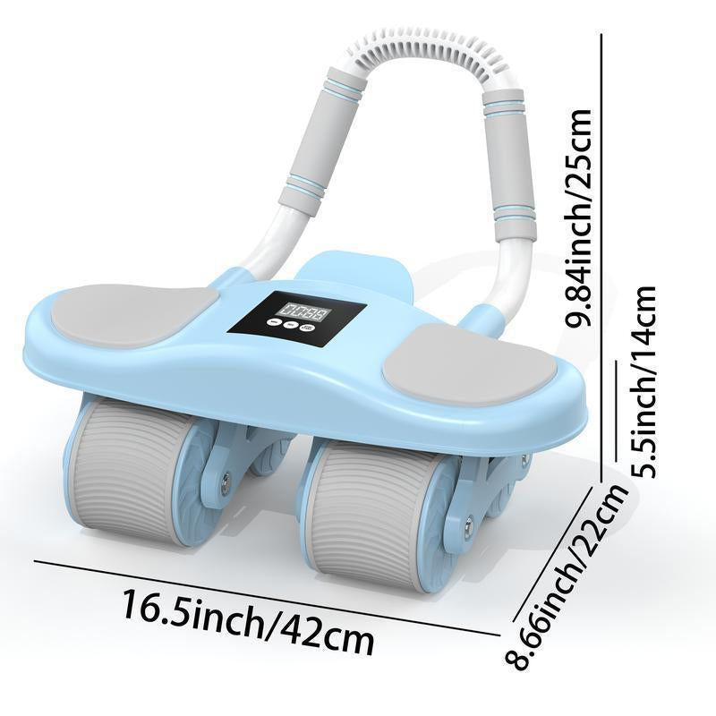 Four-Wheel Healthy Belly Auto Rebound Belly Tuck and Roll Abdominal Training Abdominal Wheel Men'S and Women'S Home Elbow Brace Roller Exercise and Fitness Equipment