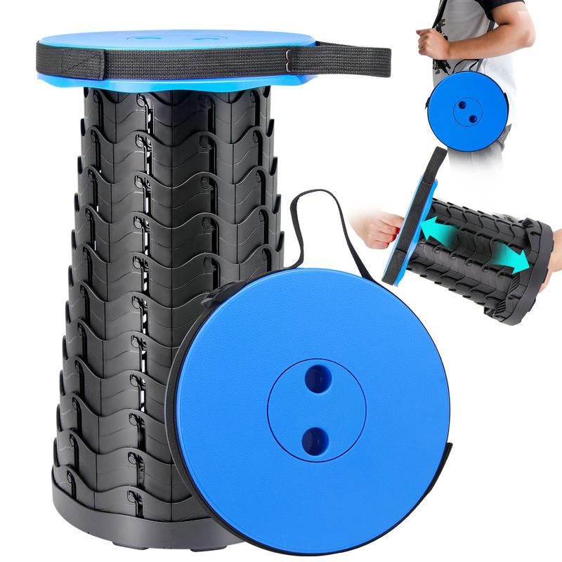 Upgraded Collapsible Stool,Portable Stools,Telescoping Stool, Max Load Capacity 500Lbs,Suitable for Outdoor Picnic Camping Gardening Fishing Hiking