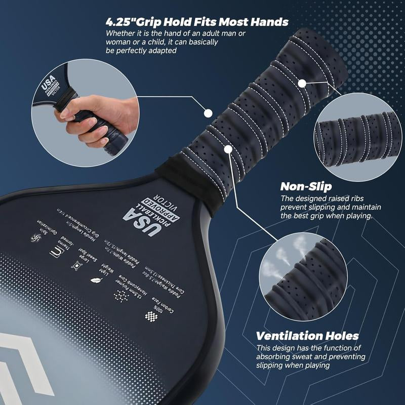 Glarollirace Pickleball Paddle | T700 Carbon Fiber Sweet Spot - USAPA Approved
